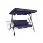 Zahradní houpačka SPRINGOS EMILLY 3-místná, modrá