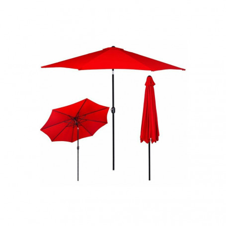 Zahradní slunečník 290 cm, červený SPRINGOS SUNNY GU0018