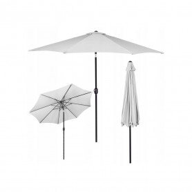 Zahradní slunečník 290 cm, stříbrný SPRINGOS SUNNY GU0020