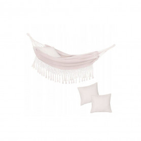 Houpací síť 200x150 cm, béžová SPRINGOS TOSCANA