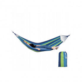 Houpací síť 200x80 cm, modro-zelená SPRINGOS NIZZA