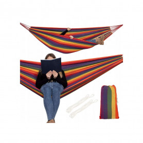 Houpací síť 200x150 cm, barevná SPRINGOS MIRANDA