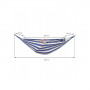 Houpací síť 200x150 cm, modro-bílá SPRINGOS STELLA