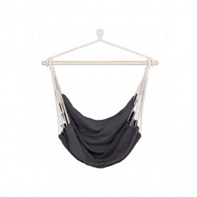 Závěsné houpací křeslo 130x100, tmavě šedé SPRINGOS BELLA