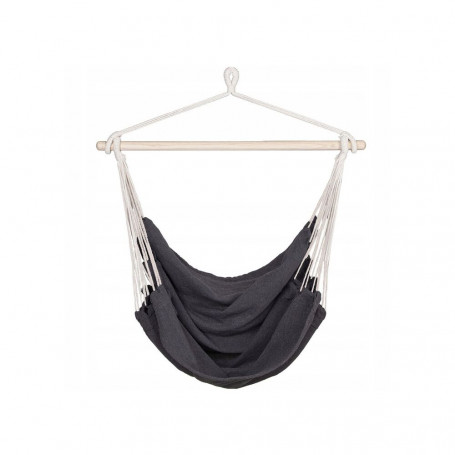 Závěsné houpací křeslo 130x100, tmavě šedé SPRINGOS BELLA