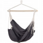 Závěsné houpací křeslo 130x100, tmavě šedé SPRINGOS BELLA