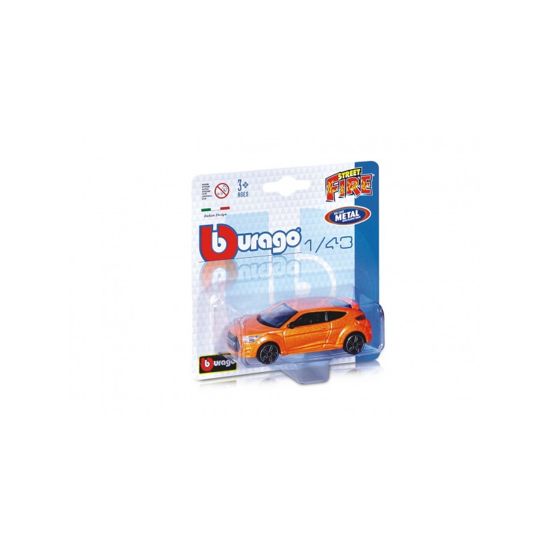 Auto Bburago Street Fire kov/plast 10cm 1:43 mix druhů na kartě 47030001-XG