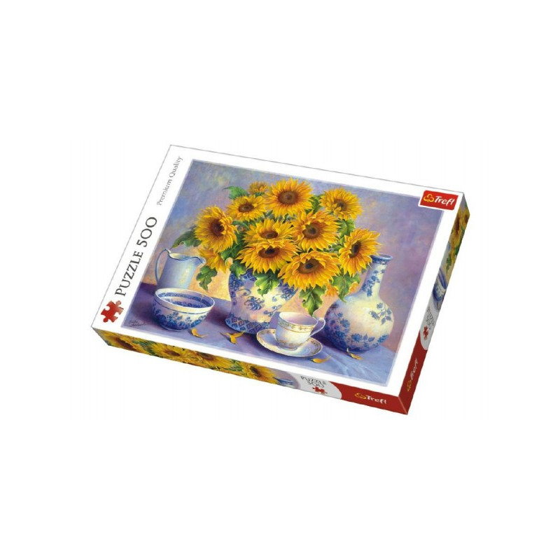 Trefl Puzzle Slunečnice malované 500 dílků 48x34cm v krabici 40x27x4,5cm 89137293-XG