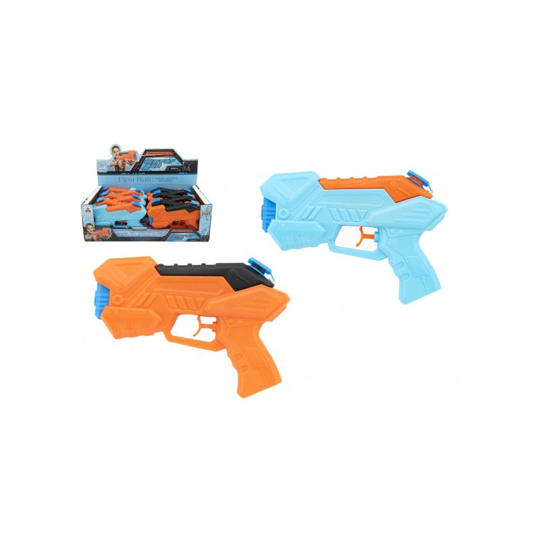 Teddies Vodní pistole plast 19cm 2 barvy 12ks v boxu 00850325-XG
