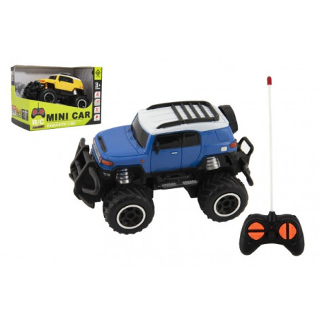 Auto RC mini SUV plast 14cm 27MHz na dálk. ovl. na bat. se světl. 2 barvy v krab. 16x12x10