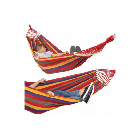 Houpací síť 200x100 cm, multicolor SPRINGOS NIZZA