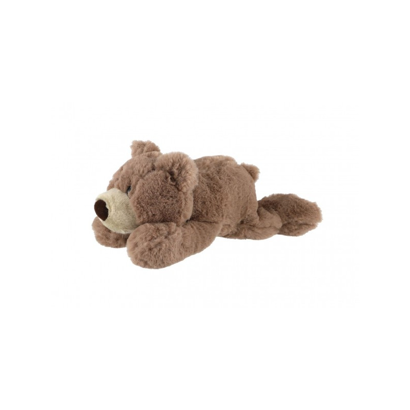 Teddies Medvěd ležící plyš 28cm světle hnědý 0+ 00850859-XG