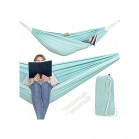 Houpací síť 200x150 cm, mátová SPRINGOS STELLA