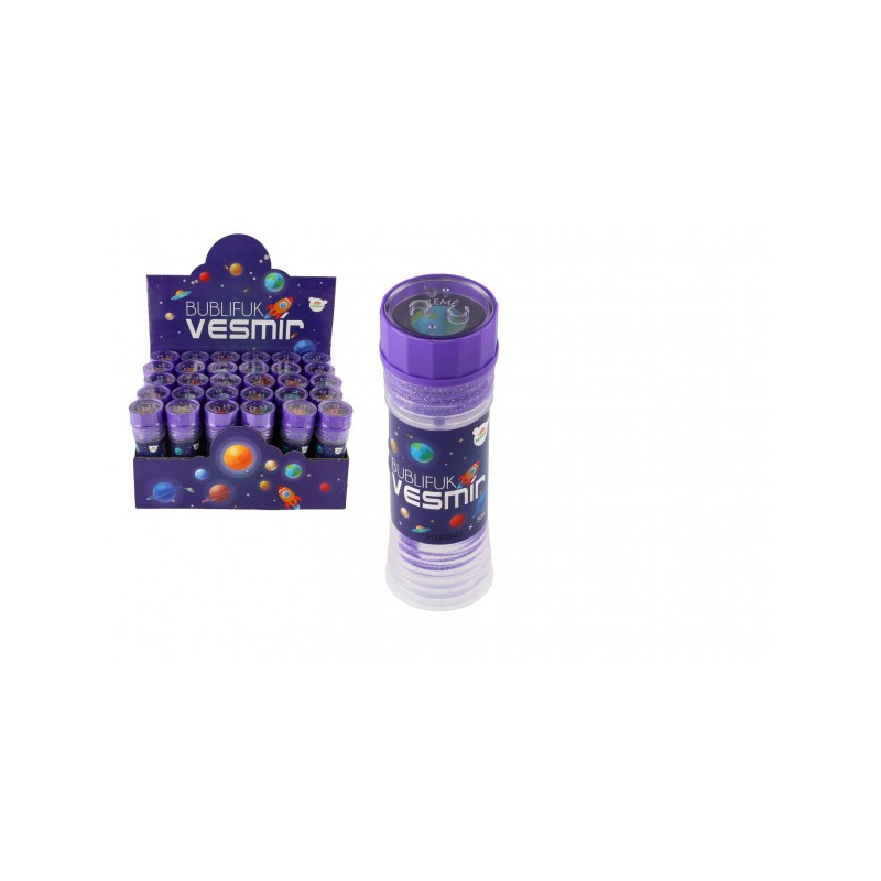 Teddies Bublifuk Vesmír 50ml 11cm mix druhů 30ks v boxu 53000014-XG