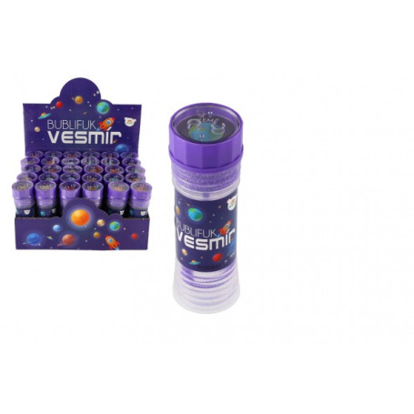 Bublifuk Vesmír 50ml 11cm mix druhů 30ks v boxu