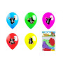 Balonek/Balonky nafukovací Krtek 10ks v sáčku 13,5x18cm karneval