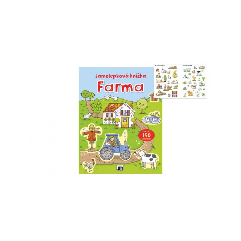 Jiri Models Samolepková knížka Farma 21,5x28cm 91083070-XG