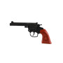 Revolver/pistole na kapsle 8 ran plast 20cm na kartě 15x25x3cm