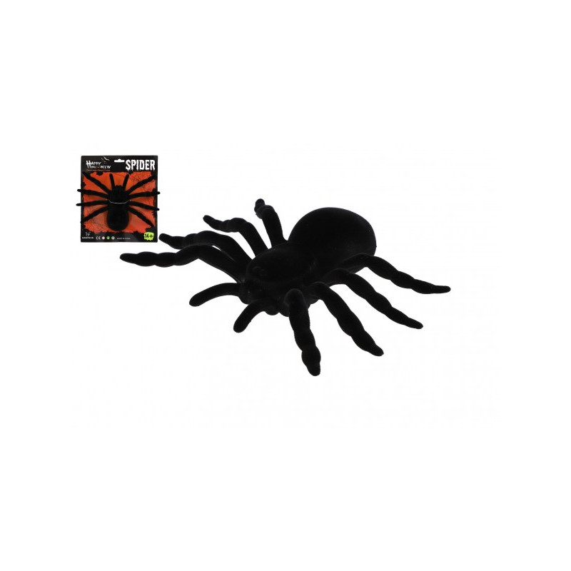 Teddies Pavouk velký plyš 21x15cm na kartě karneval 00861330-XG