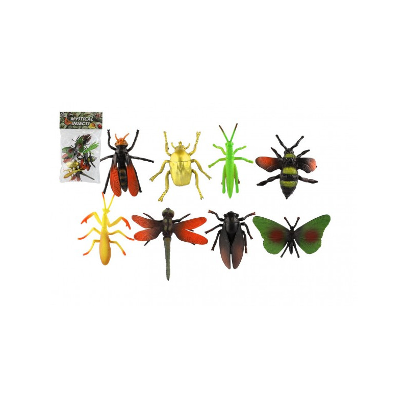 Teddies Hmyz 8ks plast 10-12cm v sáčku 00861389-XG