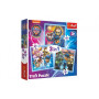 Puzzle 3v1 Mocná štěňata Tlapková patrola/Paw Patrol  20x19,5cm v krabici 28x28x6cm