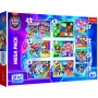 Puzzle 10v1 Šťastný den psů Tlapková Patrola/Paw Patrol v krabici 40x27x6cm