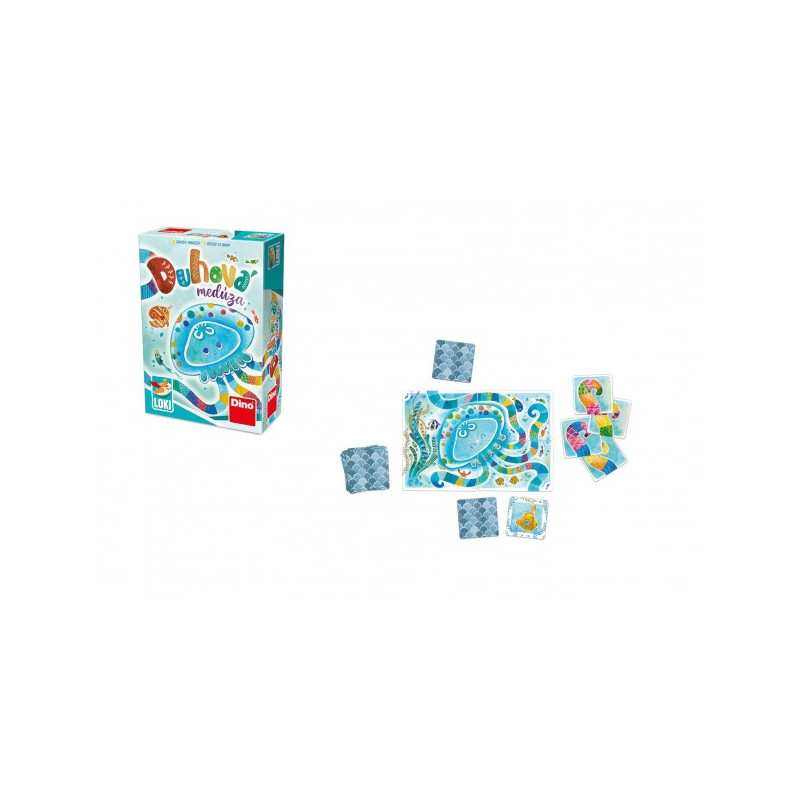 Dino Duhová medúza dětská společenská hra v krabičce 9x13x4cm 21624054-XG