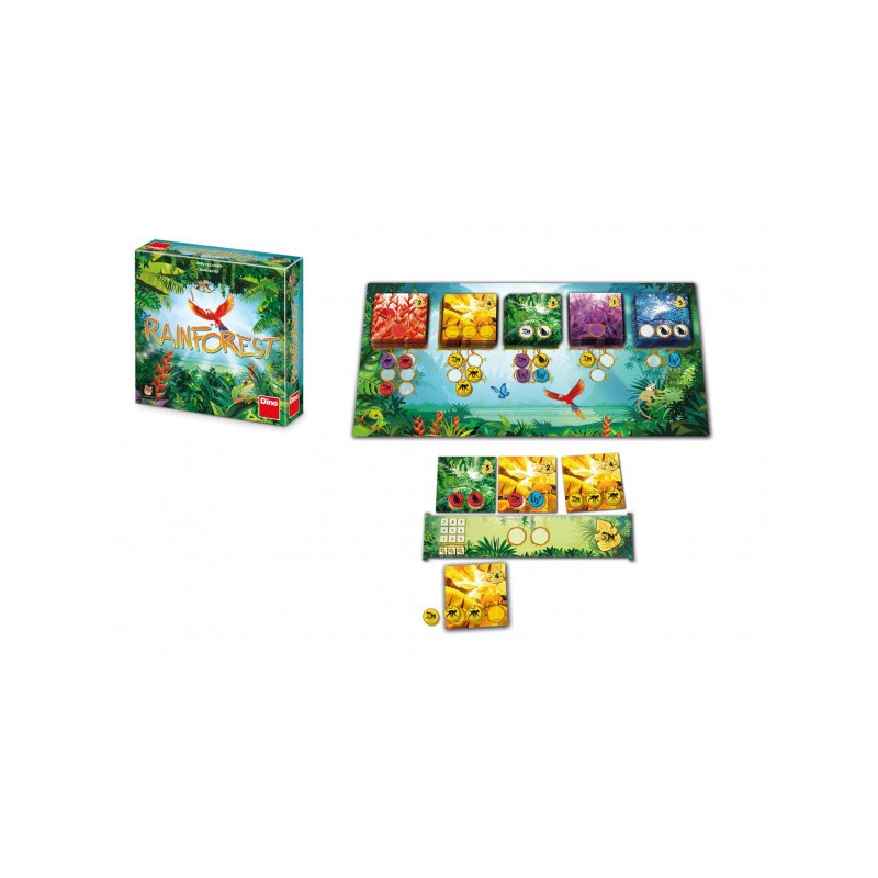Dino Rainforest rodinná společenská hra v krabici 24x24x5cm 21631809-XG