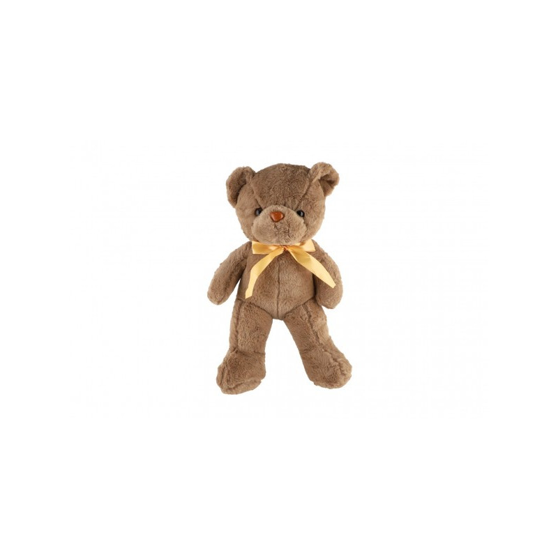 Teddies Medvěd/Medvídek s mašlí plyš 40cm hnědý 00310083-XG
