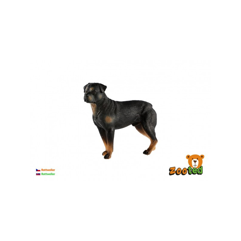 ZOOted Rottweiler - pes domácí zooted plast 8cm v sáčku 00861549-XG