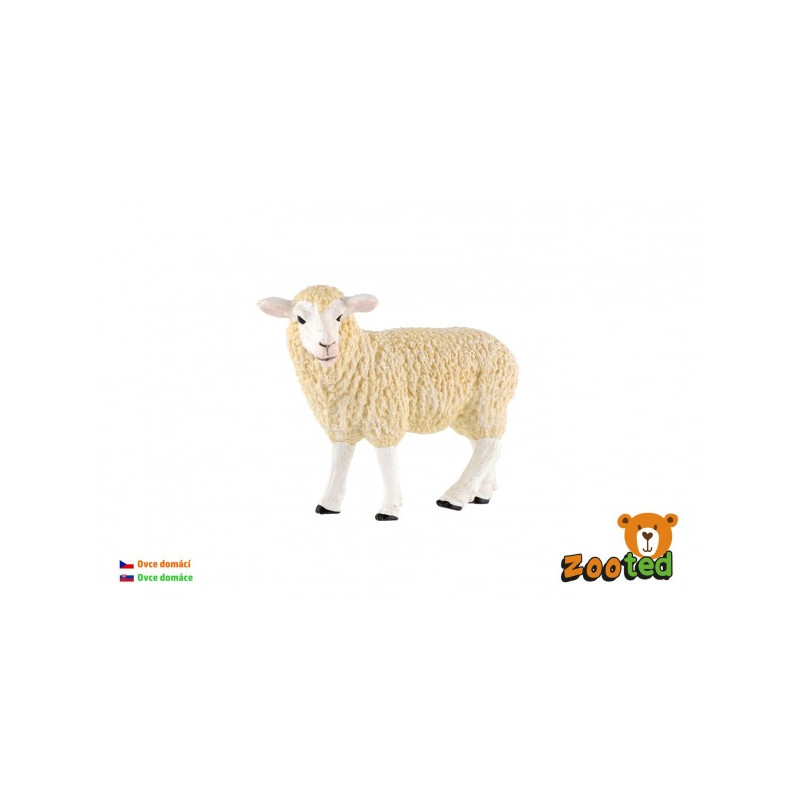 ZOOted Ovce domácí zooted plast 8cm v sáčku 00861553-XG