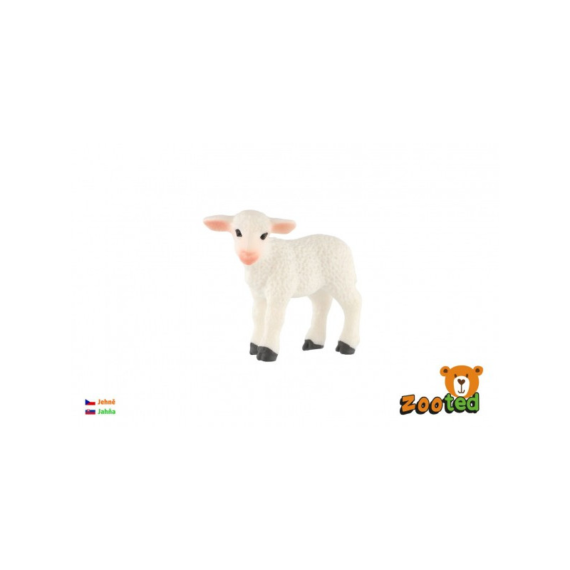 ZOOted Ovce domácí jehně zooted plast 5cm v sáčku 00861554-XG