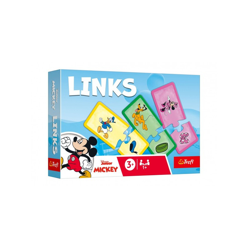 Trefl Hra Links skládanka Mickey Mouse a přátelé 14 párů vzdělávací hra v krabici 21x14x4cm 89002535-XG