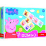 Domino papírové Prasátko Peppa/Peppa Pig 21 kartiček společenská hra v krabici 21x14x4cm