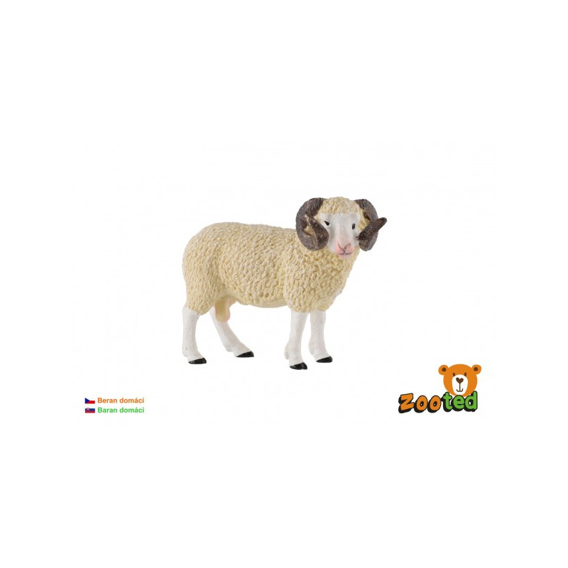 ZOOted Ovce domácí beran zooted plast 9cm v sáčku 00861562-XG