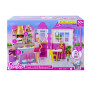 Barbie restaurace s doplňky plast v krabici 46x32x14cm