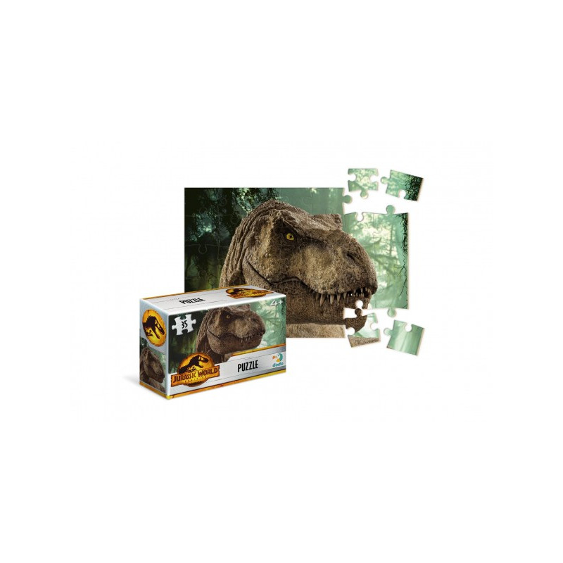 DODO Puzzle mini Jurský park 35 dílků v krabičce 9x6,5cm 56400018-XG