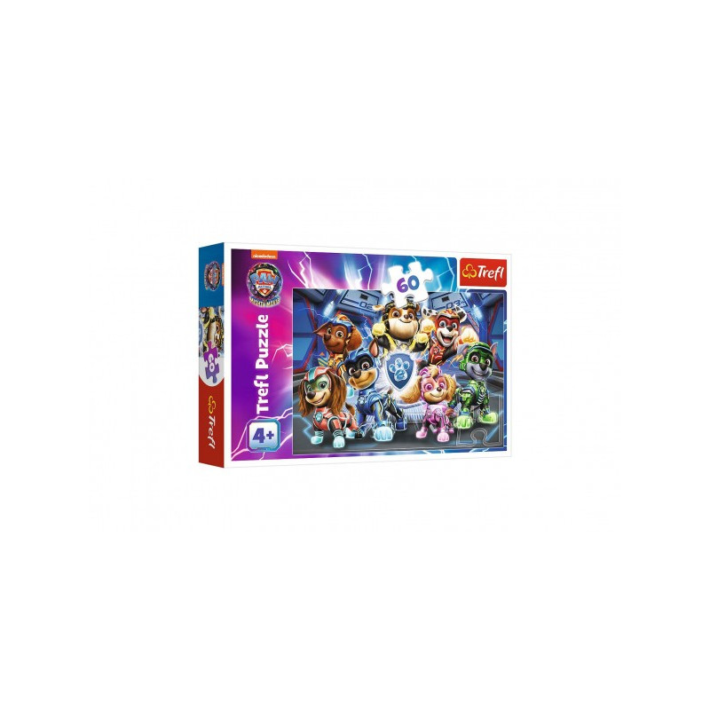 Trefl Puzzle Dobrodružství městských hrdinů Tlapková patrola/Paw Patrol 33x22cm 60 dílků v krab. 21x14x4cm 89017385-XG