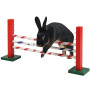 Agility střední překážka pro králíky a jiné hlodavce KERBL UPRIGHT JUMP 30x62cm
