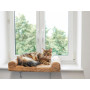 Pelíšek pro kočky, lehátko na parapet KERBL 56x36x7cm, béžové