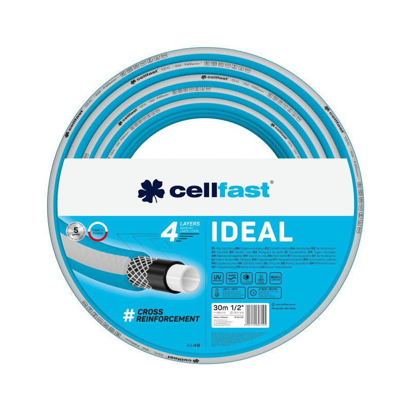 Cellfast 4-vrstvá zahradní hadice IDEAL 1/2" 50m 10-242-CF