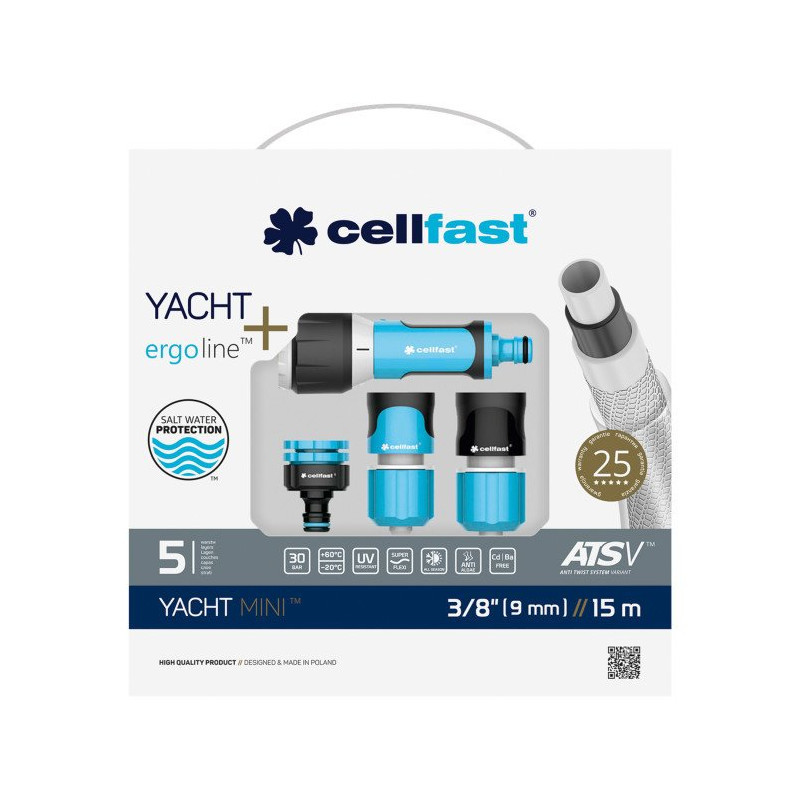 Cellfast Sada na zavlažování YACHT MINI 3/8" 15m 13-391-CF