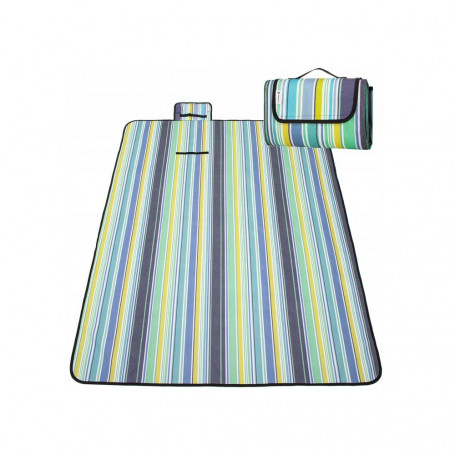 Pikniková deka 170x130 cm, voděodolná, zeleno-modrá SPRINGOS FREEDOM