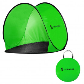 Samorozkládací plážový stan SPRINGOS DAKOTA zelený