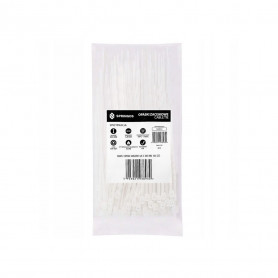 Plastové stahovací pásky 300x4,8 mm, 100ks, bílé SPRINGOS SA0012