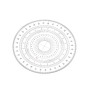 Japonský kruhový úhloměr DRAPAS z čirého akrylátu 360° - průměr 150 mm