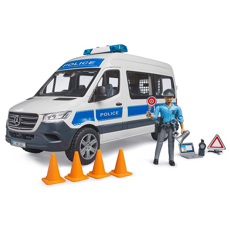 Bruder Policejní zásahový vůz Mercedes-Benz Sprinter se světelným a zvukovým modulem 1:16 02683 12183D