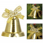 Vánoční ozdoby - Zvonečky, zlaté, sada 4ks
