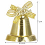 Vánoční ozdoby - Zvonečky, zlaté, sada 4ks