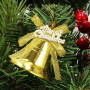 Vánoční ozdoby - Zvonečky, zlaté, sada 3ks